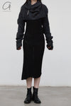 Marc Le Bihan Shoulder Sweater 2733 France Handmade MLB-2733-HUI GREY